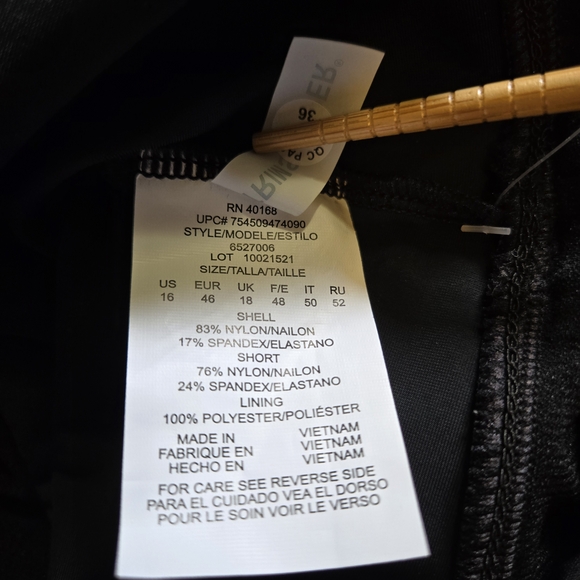 Black Mini Skater Swim Skirt - Picture 7 of 7